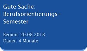 Berufsorientierungs-Semester ab August 2018 an der CJD Schule Schlaffhorst-Andersen Bad Nenndorf