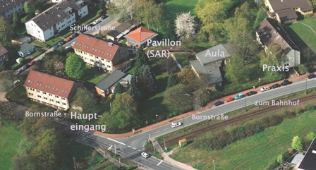 CJD Schule Schlaffhorst-Andersen Bad Nenndorf mit Institut und Praxis (Luftbild)